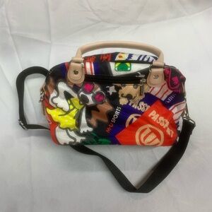 Bold Pop-Art Crossbody Bag | Graphic Print | Adjustable Strap | Zip Top